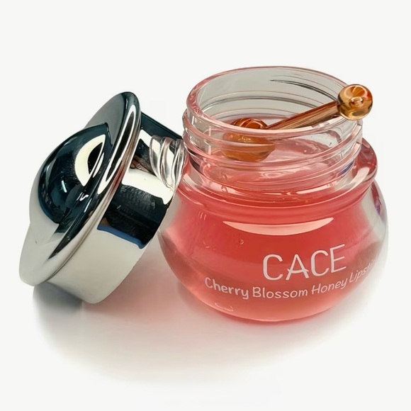 CACE 🌸 Other - CACE 🌸🍒🍯 Cherry Blossom Honey Lip Balmy Gloss Pots (Honey Dipper Wand Included!)